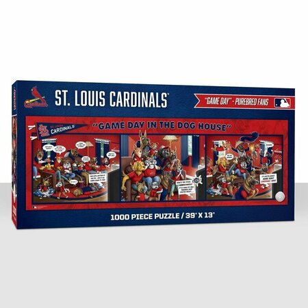 YOUTHEFAN MLB St. Louis Cardinals Game Day In The Dog House - 1000 Piece 2505978